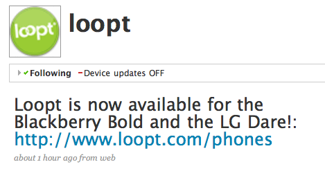 Loopt on the Bold